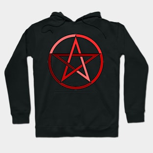 Red Pentagram Pentacle Hoodie